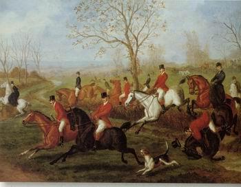 unknow artist Classical hunting fox, Equestrian and Beautiful Horses, 074. oil painting image